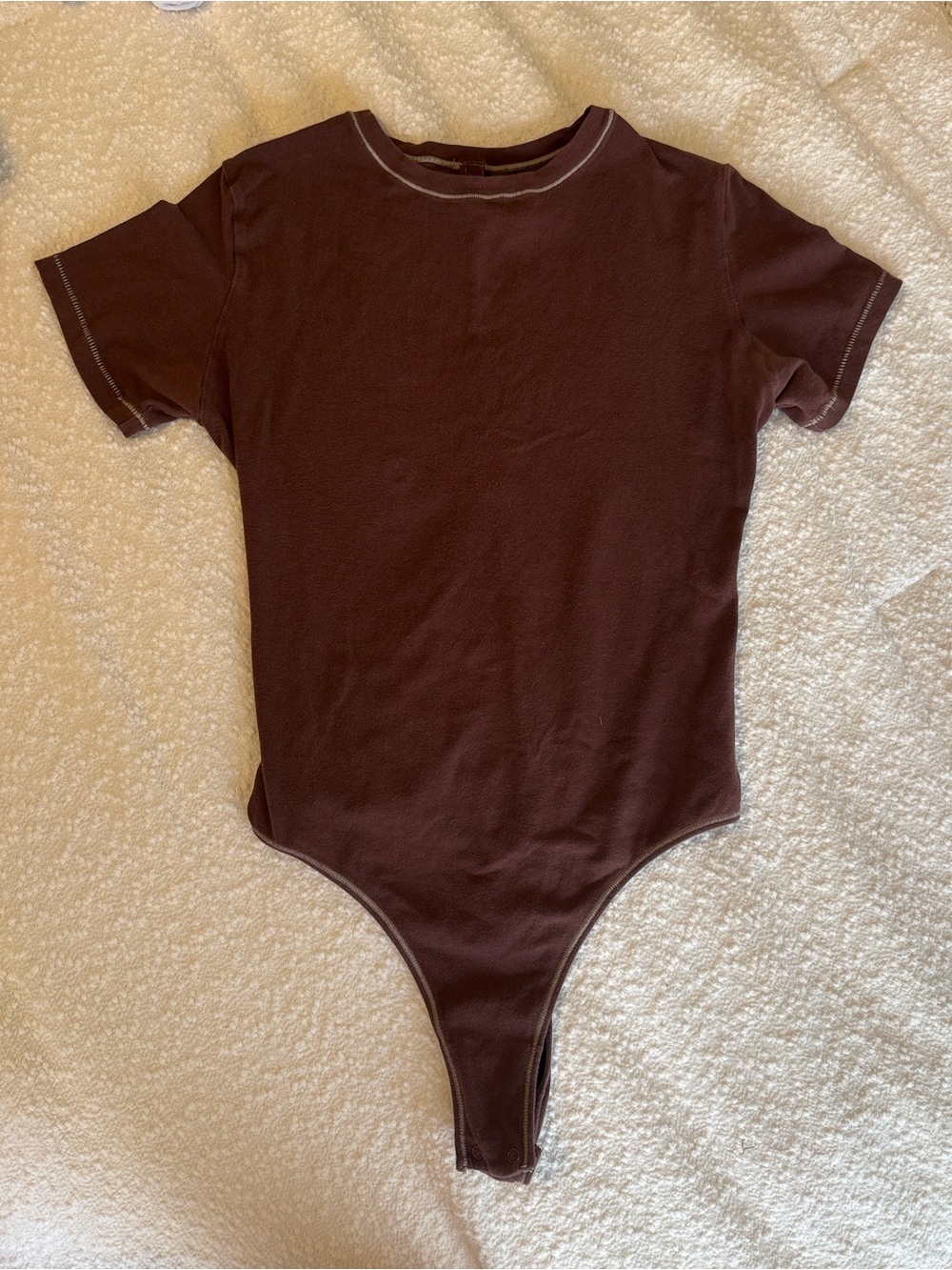 SKIMS Fits Everybody Thong T-Shirt Bodysuit